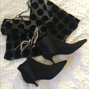 Zara kitten heel ankle boots
